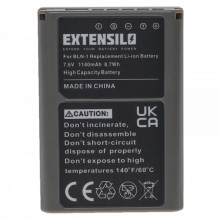 EXTENSILO battery for Olympus such as PS-BLN1 and others 1140mAh