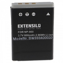 EXTENSILO baterija, skirta Minoltai, tokiai kaip NP-900 ir kitiems 800mAh