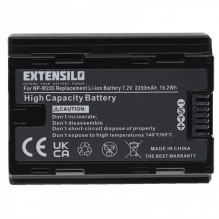 EXTENSILO Battery for Fujifilm X-T4 like NP-W235, 2250mAh