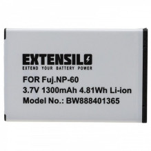 EXTENSION Battery for Fujifilm like NP-60 etc. 1300mAh