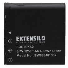 EXTENSION Battery for Casio like NP-40 u.a. 1250mAh