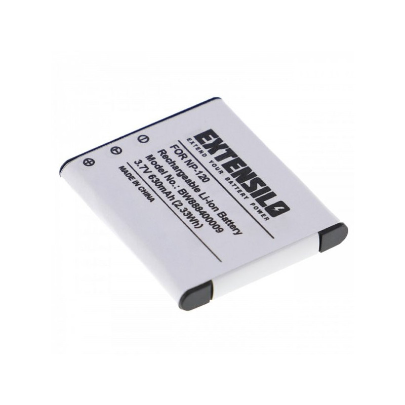 EXTENSION Battery for Casio like NP-120 u.a. 630mAh