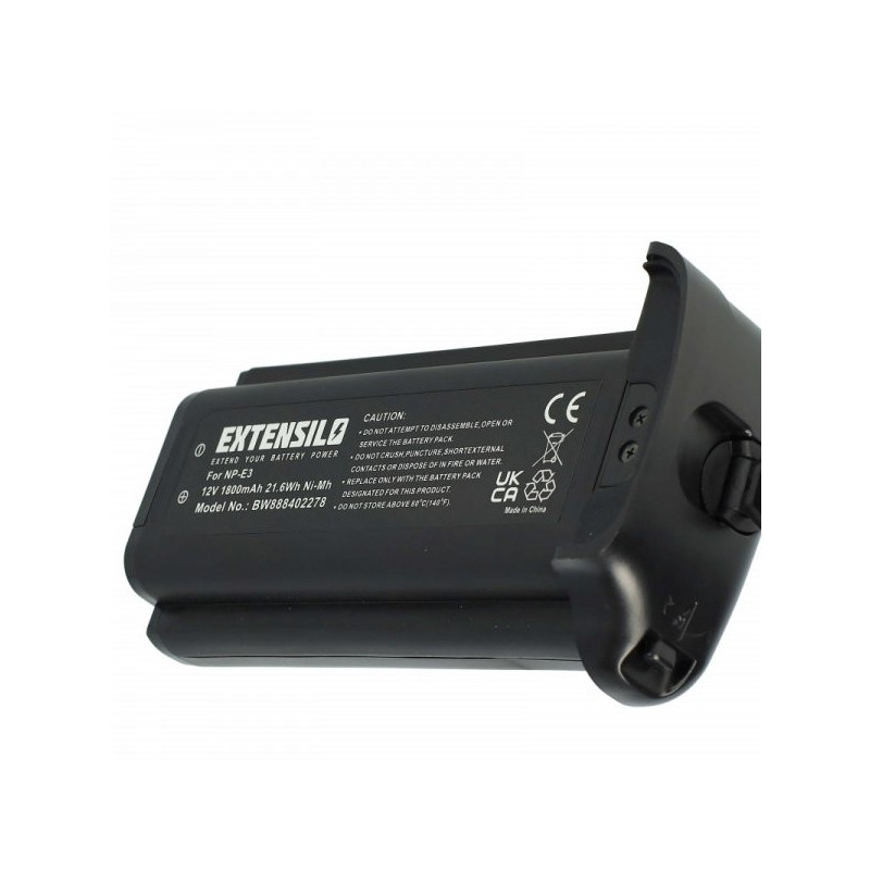 EXTENSION Battery for Canon like NP-E3 u.a. 1800mAh