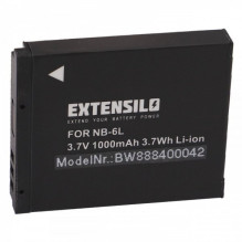 EXTENSION Battery for Canon like NB-6L u.a. 1000mAh