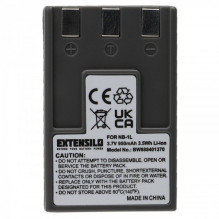 EXTENSILO battery for Canon such as NB-1L / NB-1LH etc. 950mAh