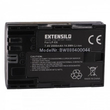 EXTENSILO battery for Canon such as LP-E6N and others 2000mAh