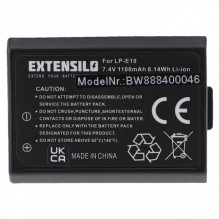 EXTENSILO baterija, skirta Canon, pvz., LP-E10 ir kitiems 1100 mAh