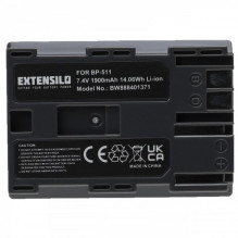 EXTENSION Battery for Canon like BP-511 etc. 1900mAh