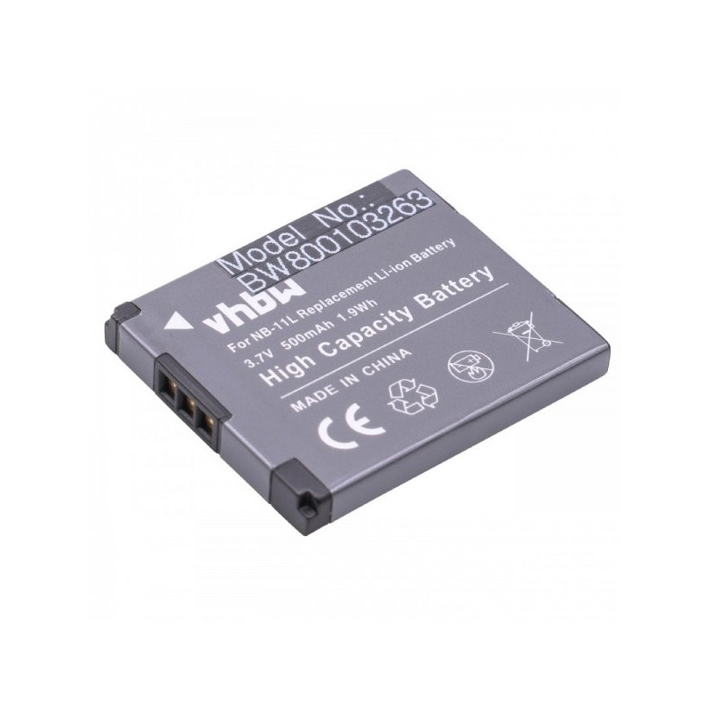 Battery like NB-11L for Canon PowerShot A2500 and others 500mAh