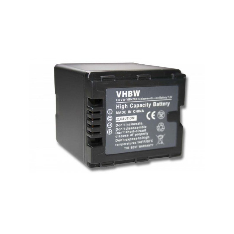 Battery with info chip for Panasonic like VW-VBN260