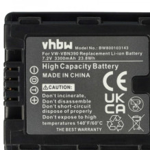 Battery with info chip for Panasonic like VW-VBN390