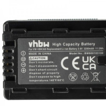 Battery with info chip for Panasonic like VW-VBK360