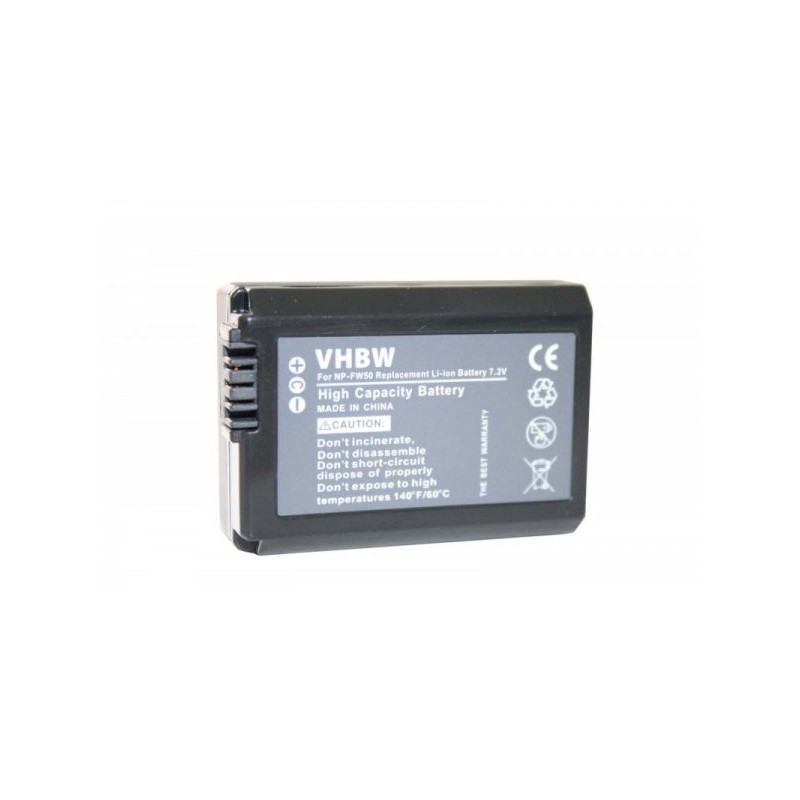 Battery for Sony like NP-FW50 with info chip