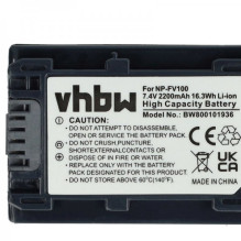 Battery for Sony like NP-FV100 with info chip