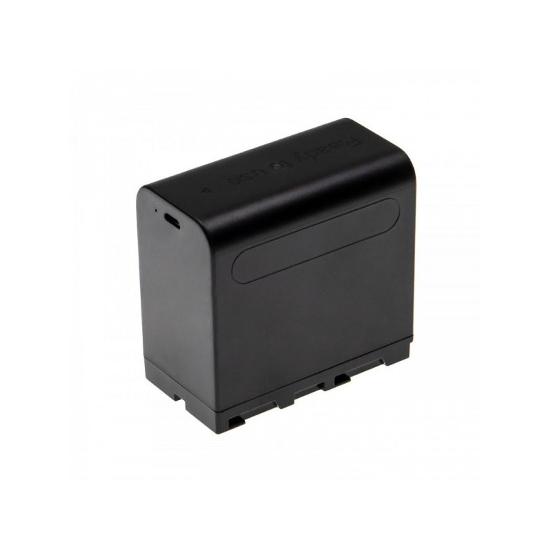 Battery for Sony cameras such as NP-F960 and others 6000mAh, with micro USB connection