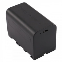 Battery for Sony cameras such as NP-F750 and others 4000mAh, with micro USB connection