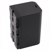 Battery for Sony cameras such as NP-F750 and others 4000mAh, with micro USB connection