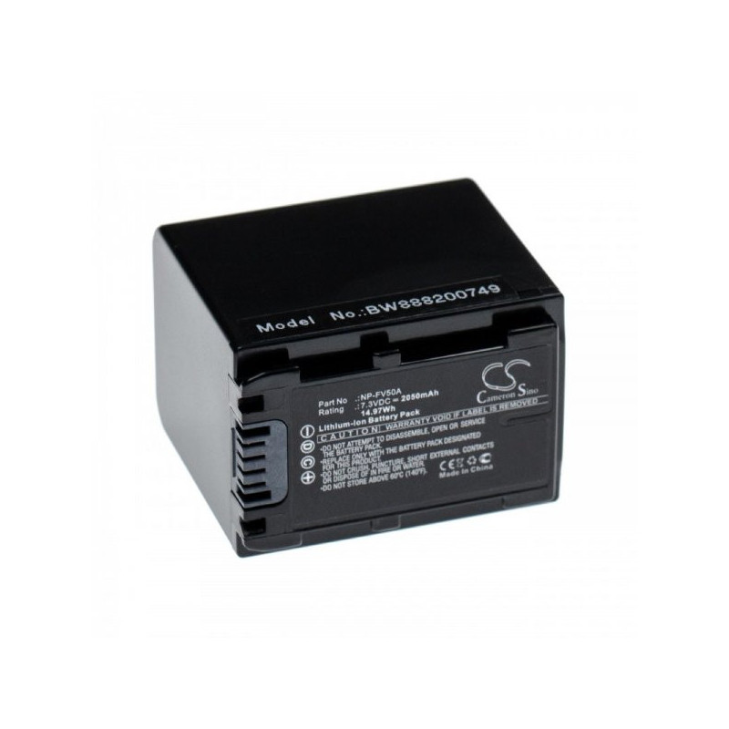 Battery for Sony FDR-AX700 u.a. Like the NP-FV50A, 2050mAh