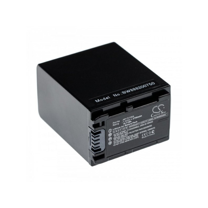 Battery for Sony FDR-AX700 and others like NP-FV100A, 2700mAh