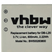 Battery for Sanyo like DB-L20