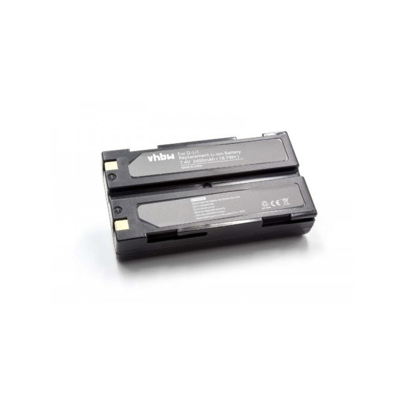 Battery for Pentax, HP etc. such as D-Li1, C8827A u.a. 3400mAh