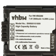 Battery for Panasonic like VBG260 with info chip