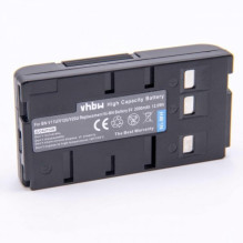 Batteries for JVC, Panasonic etc. such as BN-V20U, VW-VBS1E etc. 6V, NI-MH, 2000mAh