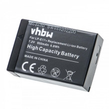 Battery for Canon EOS 200D and others like LP-E17, 950mAh