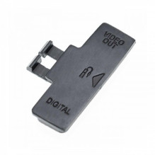 USB / HDMI rubber / port cover for Canon EOS 350D, black