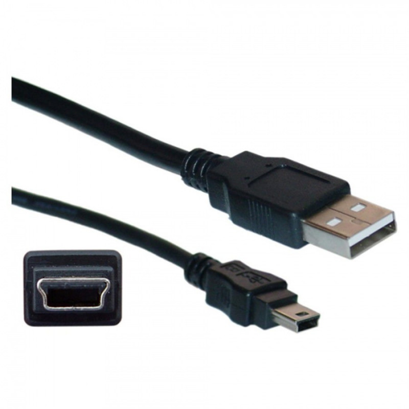 Universalus USB MINI laidas / kabelis su MINI USB antgaliu, jungtimi