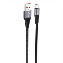 Foneng X112 USB-A į USB-C laidas, 3A, 1m (juodas)