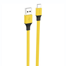 Foneng X96 USB-A į USB-C laidas 2.4A, 1m (geltonas)