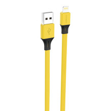 Foneng X96 USB-A ir Lightning kabelis 2,4A, 1m (geltonas)