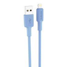 Foneng X100 USB-A ir Lightning kabelis 2,4A, 1,2m (mėlynas)