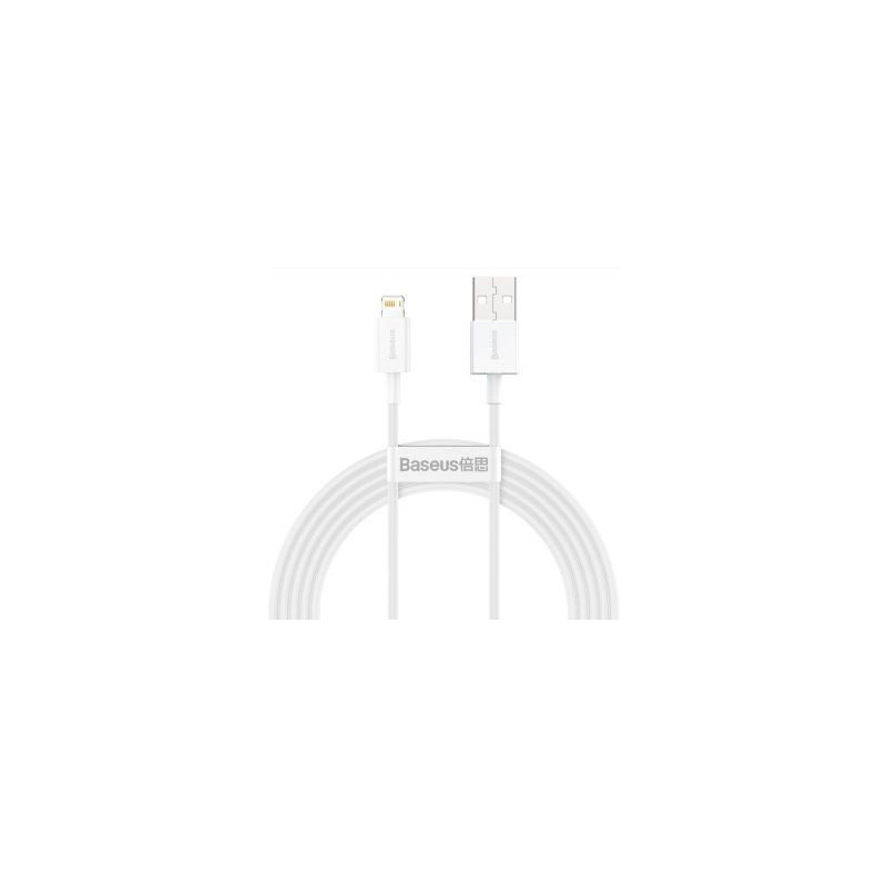 Baseus - Baseus CALYS-C02 Superior Fast Charging Cable Lightning 2.4A 2m White