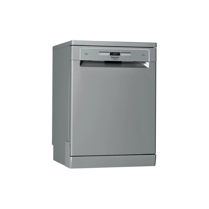 60 cm. wide stainless steel color free standing dishwasher Hotpoint HFO 3T241 WFG X