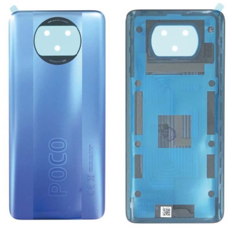 Back cover for Xiaomi Poco X3 Pro / X3 / X3 NFC Frost Blue original (service pack)