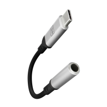 3mk USB-C adapteris – 3,5 mm mini lizdas – sidabrinis