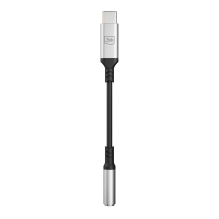 3mk USB-C adapter - 3.5 mm minijack - silver