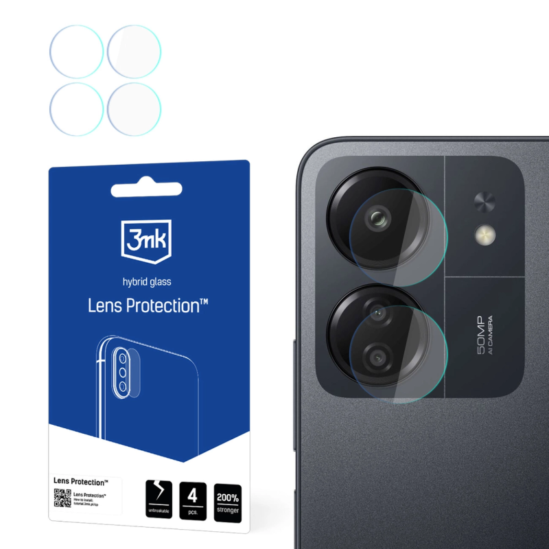 3mk Lens Protection™ hybrid camera glass for Xiaomi Redmi 13C / Poco C65