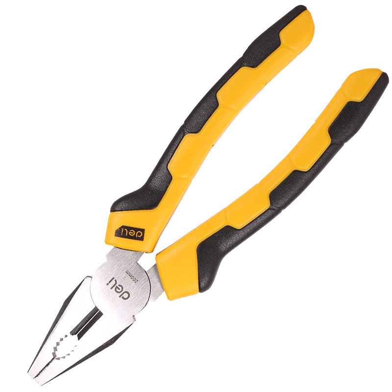 Combination pliers 8" Deli Tools EDL2008 (yellow)