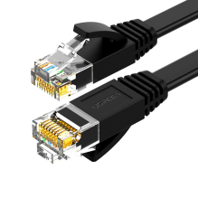 Ugreen NW102 50178 plokščias LAN Ethernet kabelis Kat. 6 10m - juoda