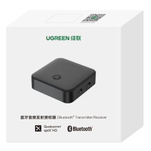 Ugreen 2in1 Bluetooth 5.0 siųstuvas / imtuvas muzikai, juodas (CM144)