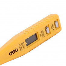 Įtampos testeris 12-250V Deli Tools EDL8003 (geltonas)