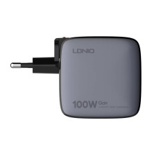 LDNIO Q408 100W USB-A + 3x USB-C tinklo įkroviklis (juodas)