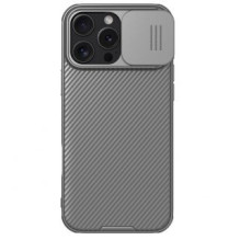 Nillkin - Nillkin CamShield PRO Hard Case for Apple iPhone 16 Pro Max Titanium Gray