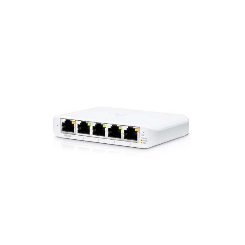 UBIQUITI jungiklis, , USW-Flex-Mini, 5x10Base-T / 100Base-TX / 1000Base-T, 1xRJ45, 1, PoE prievadai 1, USW-FLEX-MINI