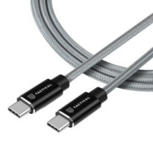 Tactical - Tactical Fast Rope Kevlar Cable USB-C / USB-C 100W 20V / 5A 0.3m Grey