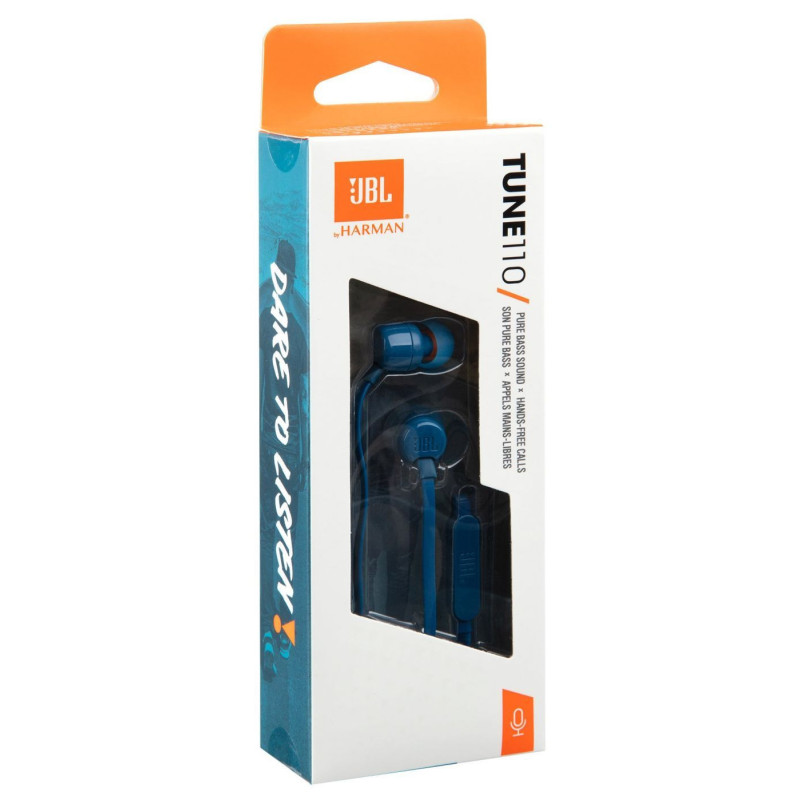 JBL - JBL T110 In-Ear Headset 3,5mm Blue