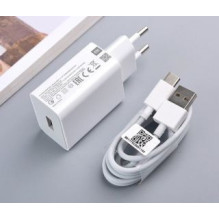 Xiaomi – Xiaomi MDY-11-EP USB-A 22,5 W kelioninis įkroviklis + USB-C duomenų kabelis baltas (masinis)